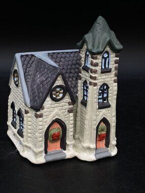 Cobblestone Corners Christmas Village Hope Community Church 2001 Vintage